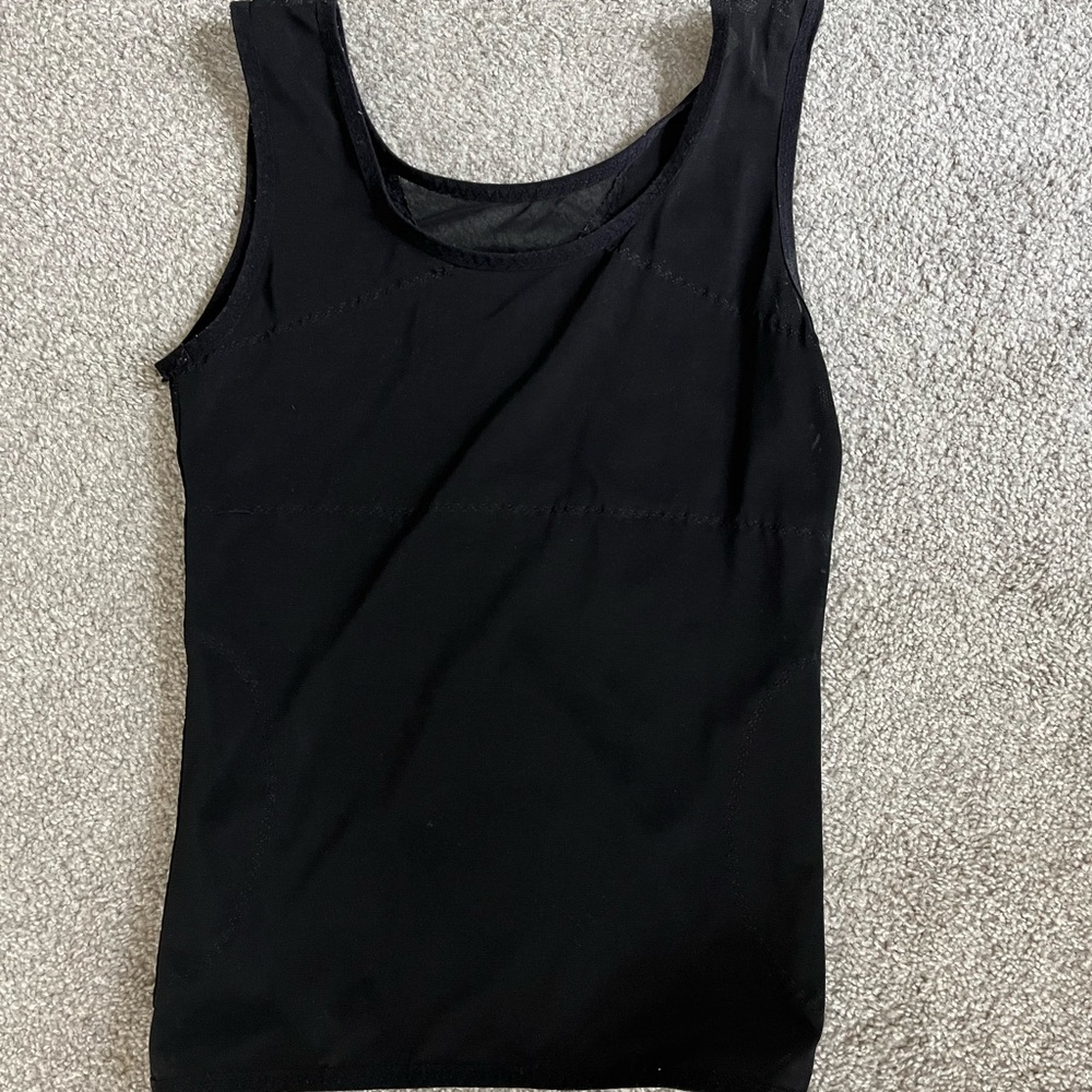 3 Medium Esteem Apparel Men’s Compression Tanks (2 white and 1 black)